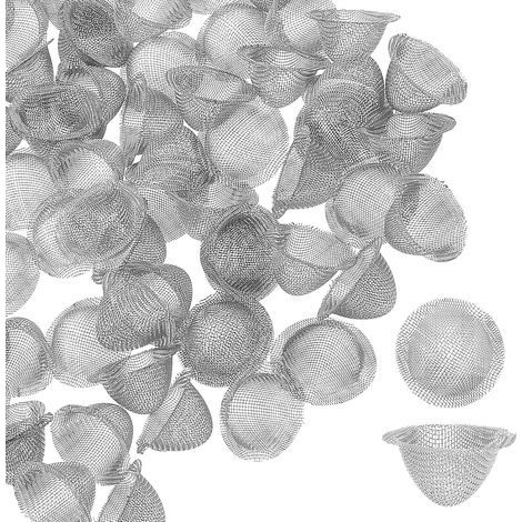 60 Conical sieve filters, Stainless steel, 16mm mesh, Black, For household, industrial, and laboratory use (1/5)