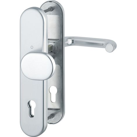 HOPPE Wechselgarnitur PARIS - DIN 92mm, silber, PZ für TS 77-82mm, o. KZS