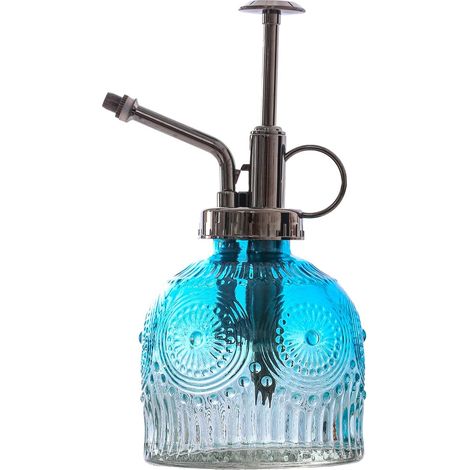 Filiyano-Réservoir en verre polyvalent, embout réglable de style vintage, pompe supérieure à peinture métallisée avec design ergonomique et long (1/5)