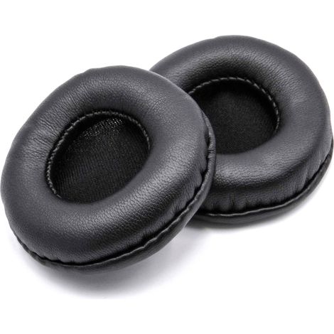 vhbw 2x Coussinets d'oreille compatible avec ATH ES55, SJ1 casque audio, headset - noir, 6 cm