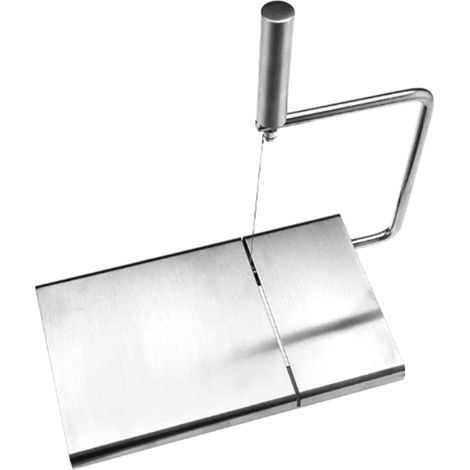 Planche à découper fromage inox anti-corrosion avec 6 fils coupe-fromage pour cuisine (1/5)
