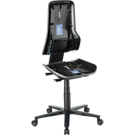 bimos Arbeitsstuhl ESD Neon 2, grau Sitzhöhe 450-620 mm mit Rollen, ohne Polster (1/5)