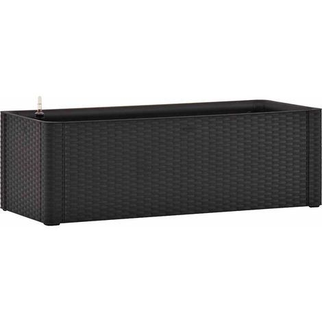 Maison Exclusive - Letto Rialzato Giardino con Irrigazione Antracite 100x43x33 cm