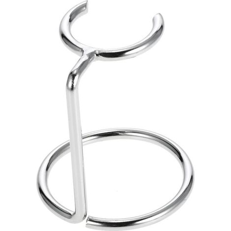 Support Pour Blaireau - Porte-Blaireau En Acier Inoxydable - Pour Brosse À Rasage Et Bol À Lather - 1 Pièce (1/4)