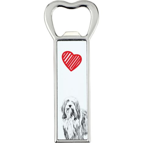 Collie barbuto, Collie delle Highlands - un apribottiglie con un cane, un apri-frigo personalizzato, un regalo unico per uomo di Art-Dog (1/5)