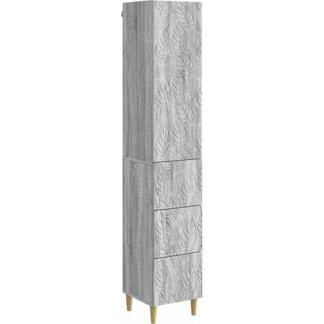 Schrankset 2 pcs Grau Sonoma 33 x 34,5 x 90 cm Holzwerkstoff vidaXL