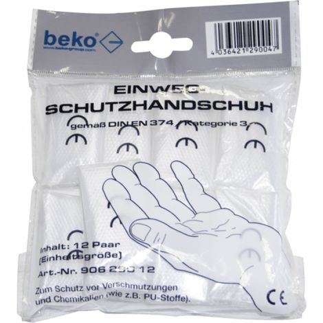 Beko Einweg-Schutzhandschuhe - 90628012 - 12er Pack