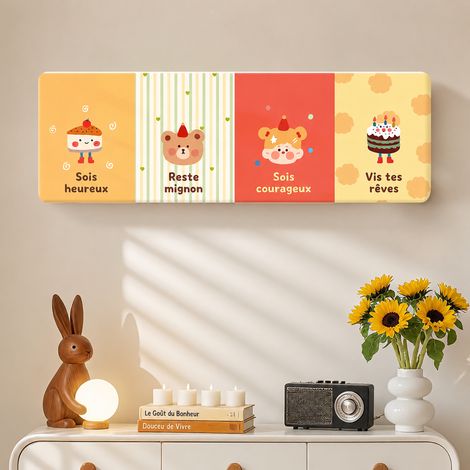 Housse de climatiseur mural en tissu motif Cabane à desserts 1P 80x20x27cm 1p 80 20 27cm 120 g – Livraison gratuite