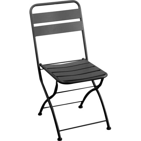 Sedia Pieghevole 44x53xh86 cm in Metallo Rovigo Antracite (1/3)