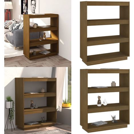 Bücherregal/Raumteiler Honigbraun 80x35x103 Massivholz Kiefer - Holzregal - Buche - Bücherregal Massiv - Regal Wohnzimmer - Raumteiler - Home & Living (1/5)