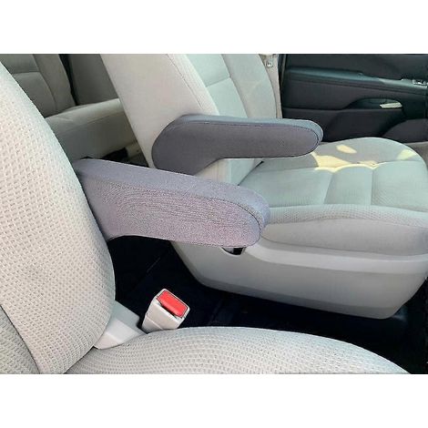 Lot de 2 housses d'accoudoirs de siège avant de voiture, protections d'accoudoirs en tissu, housses de rechange pour accoudoirs avant, accessoire universel pour voiture (1/5)