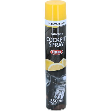 Spray Cockpit 750ml Citron DUNLOP - Nettoyant Auto Parfum Frais, Fini Brillant, Entretien Intérieur & Tableau de Bord