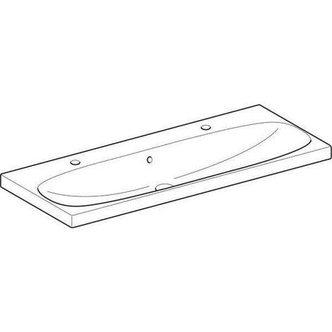 Geberit Acanto Waschtisch, 2 Hahnlöchern links/rechts, mit (1/5)