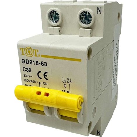 Interruttore automatico magnetotermico differenziale salvavita modulare per quadro elettrico 2P+N 6ka 32 ampere (1/4)