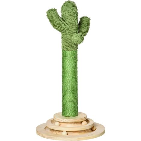 Cat Scratching Post Cactus Design, Sisal & Pine, 60cm (1/5)