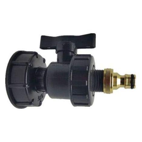 Adaptateur IBC, raccords de réservoir IBC S60X6 - Kits de raccords d'eau pour sortie de tuyau barbelé (1/4)