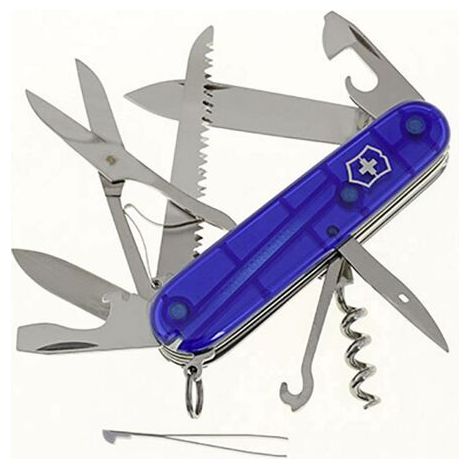 Victorinox Huntsman 1.3713.T2 Couteau suisse Nombre de fonctions 15 bleu (transparent) W96358 (1/2)