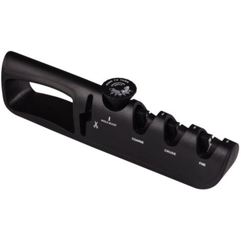 Aiguiseur Couteaux Professionnel à 3 Niveaux, Eguiseur à Angle Réglable, Affuteur Manuel Couteau Multifonction, Accessoires pour Couteaux de Cuisine (1/5)