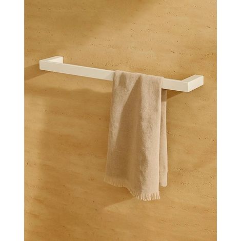 Porta asciugamani 35 cm in alluminio bianco Sky