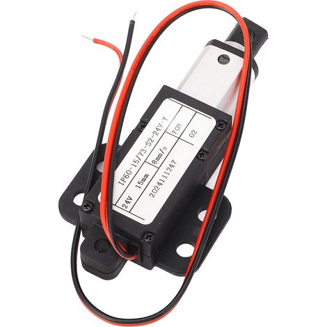 Vérin électrique linéaire compact 15mm course 70N poussée 8mm/s vitesse 24V mini actionneur électrique tige push (1/5)