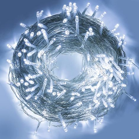 Guirlande Lumineuse Noël 100m 500LEDs IP44 Blanc Froid (1/5)