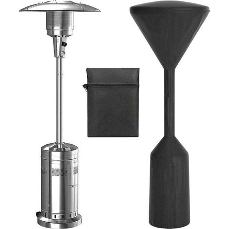 Chauffage Terrasse Gaz Housse,Résistant à l'eau Housse Parasol Chauffant,pour Protection Chauffe tTerrasse Gaz,Noir,241x86x47 cm (Noir) (1/4)