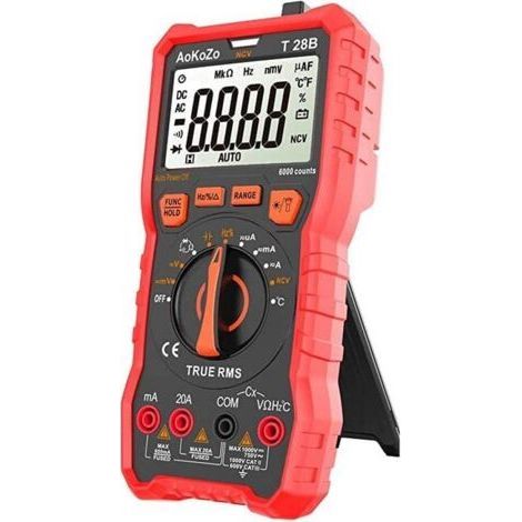 Multimètre numérique 6000 comptes – Courant AC/DC. tension jusqu'à 1000V CAT III – Détection sans contact. boîtier en caoutchouc (1/5)