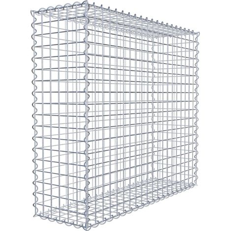 Gabiondeco - Gabion 100 cm x 90 cm x 30 cm (L x H x P). mailles 5 x 5 cm. Spirale - Made in Germany (1/7)