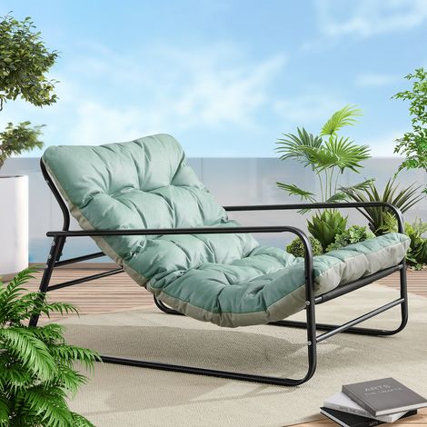 Lounge-Sessel Luxura Grand Confort – Eleganz für Innen- und Außenbereich in Cyan-Grün