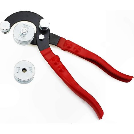 Pince professionnelle à cintrer tubes et conduites de frein en laiton, cuivre, acier et aluminium pour diamètres 5/16", 3/8", 3/16", 1/4" - Outils de pliage haute précision pour atelier. (1/5)