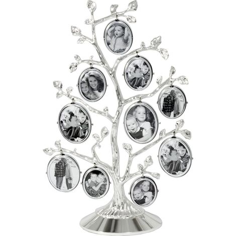 Cornice portafoto in argento per famiglia, da appoggiare, elegante regalo per 20 foto, dimensioni 62x270x180 mm Dimensioni: 62x270x180 mm SKU: ZV7703231
