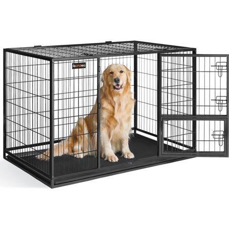 Cage pour Chien Lourd, XXL, 122 x 74,5 x 80,5 cm (1/5)