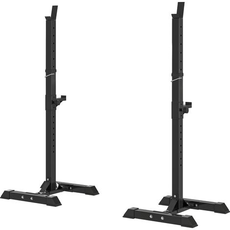 Support de musculation entrainement pour barre longue haltère charge max. 150 Kg (1/4)