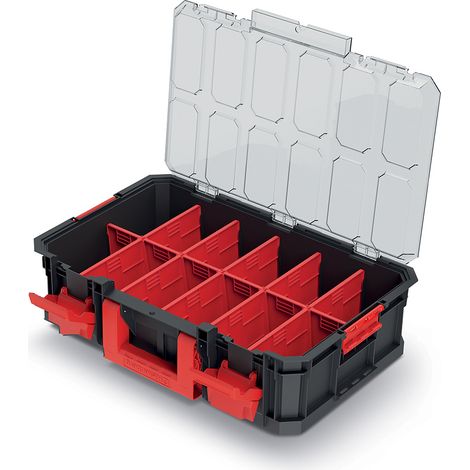 Kistenberg Organizer Sortimentsbox Werkzeugkiste Kleinteilebox mit Trennwänden, Version: KMS553515S, 517 x 331 x 134 (1/5)