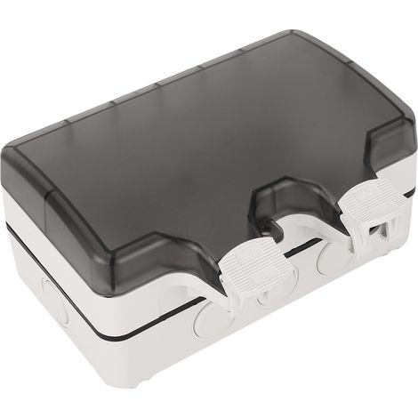 Prise extérieure étanche double française avec interrupteur, accessoires électriques 250V 16A (1/5)