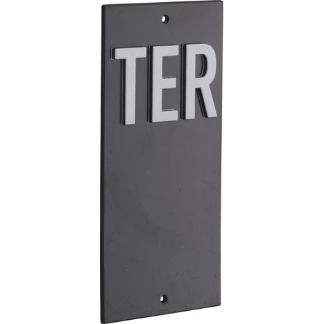 Targa segnaletica "TER" 56 x 130 mm, da avvitare – THIRARD (1/4)