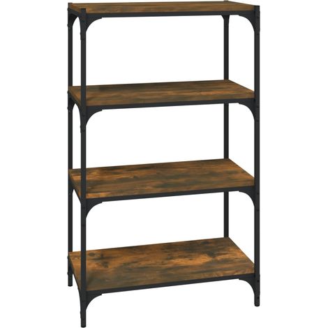 Maison Exclusive - Bücherregal Räuchereiche 60x33x100 cm Holzwerk