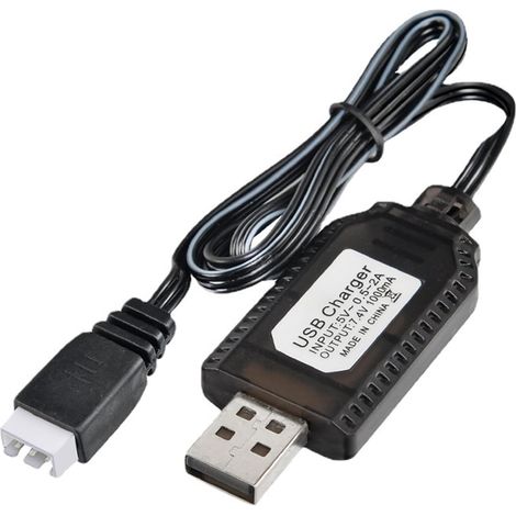 Cordon d ' alimentation de batterie pour packs 7, 4 V à 3 broches, câble USB 3 broches, taille de 22, 05 pouces pour une utilisation quotidienne du pack de sauvegarde, le stockage de la mallette à (1/5)