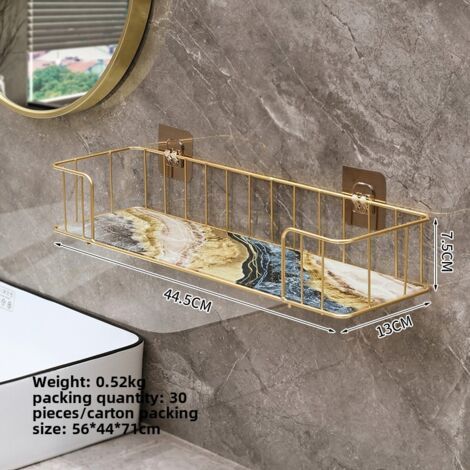 Étagère de salle de bain Xinghe grand format, sans perçage, pour gel douche et cosmétiques, organisateur de produits de toilette (1/5)