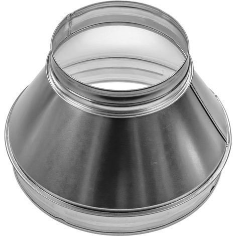 1 Réducteur Augmentateur Conduit Acier Galvanisé 25,4cm 15,2cm Ventilations CVC Sèche-linge (1/5)