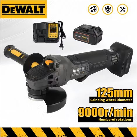 DEWALT DCG406 Meuleuse d’angle sans fil 18V XR 125mm, corps seul, sans batterie ni chargeur, coupe métal atelier automobile (1/5)