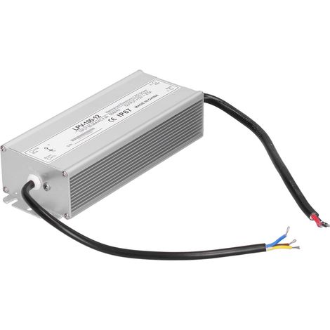 Alimentation LED étanche 100W BERM, transformateur 12V DC, adaptateur électronique LPV-100-12, bloc d'alimentation extérieur étanche IP67 pour bande lumineuse et projecteur. (1/5)