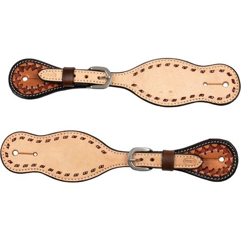 taglia unica, Chestnut /natural: Portasperoni western in cuoio bicolore (1/5)