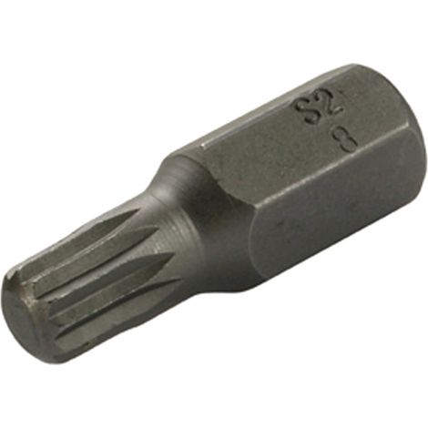 Schraubendrehbit Vielzahn Kurz 05320L Ø M 5 10 mm 6-kant Profi Chrom-Vanadium