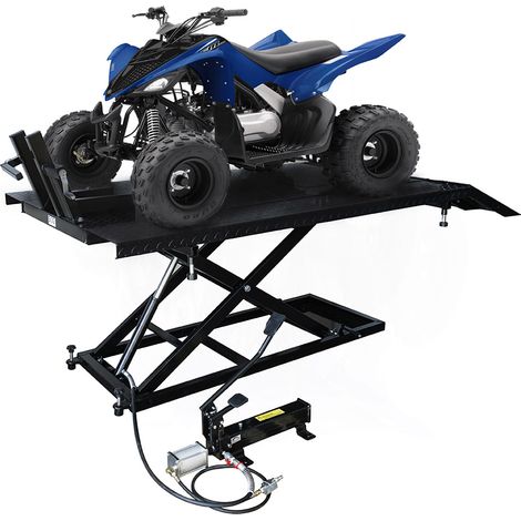 Ponte sollevatore idraulico SOGI SL-150 per moto, quad - portata 650 Kg - due pedane - rampa di accesso