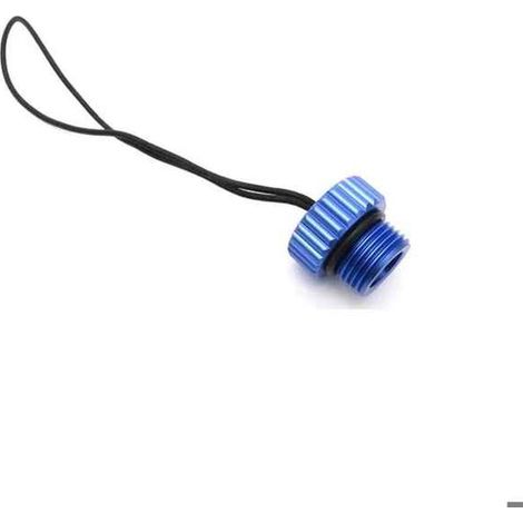 1 pièce détachée piscine, Couvercle fileté DIN pour valve de bouteille de plongée, bouchon de protection anti-poussière en aluminium bleu