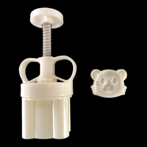 50 g Tiger-Keksstempel-Set, einstellbare Dicke, Mondkuchenform, Handpresse, Ausstecher, Zubehör für das Mittherbstfest