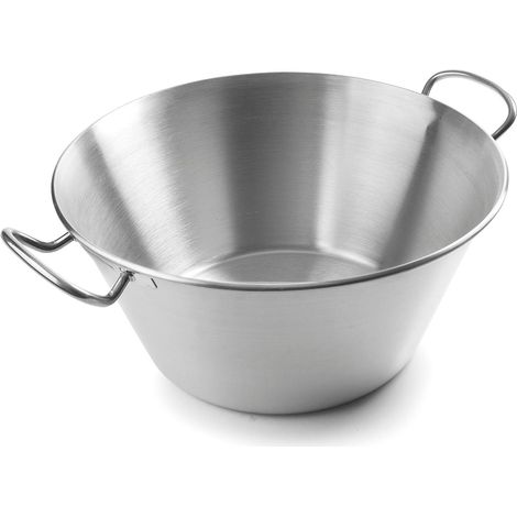 Lacor 50840 - Ciotola rotonda da cucina, con manici, 40 cm