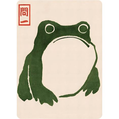 Matsumoto Hoji 7x5 Japan Frosch Ukiyo-e Kühlschrankmagnet (1/2)