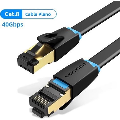 Câble Ethernet RJ45 STTP 40 Gbit/s 2000 MHz (câble plat en PVC) (1/5)